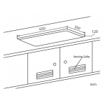 德國寶 German Pool GP15-2-LG 76厘米嵌入式石油氣爐：5.0kW猛火、一級能效、3小時定時