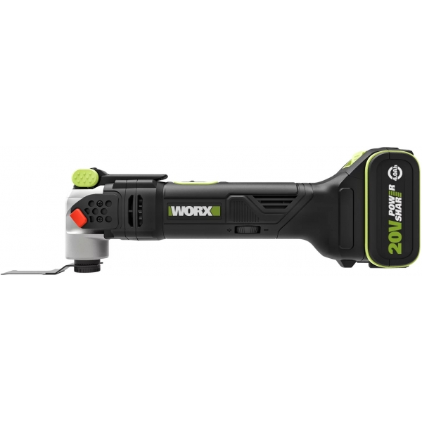 Worx 威克士 WU690.1 鋰電無碳多功能磨切機 | 六檔調速 | 免匙快換 (2.0Ah電池x2, 2A充電器)