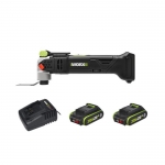 Worx 威克士 WU690.1 鋰電無碳多功能磨切機 | 六檔調速 | 免匙快換 (2.0Ah電池x2, 2A充電器)