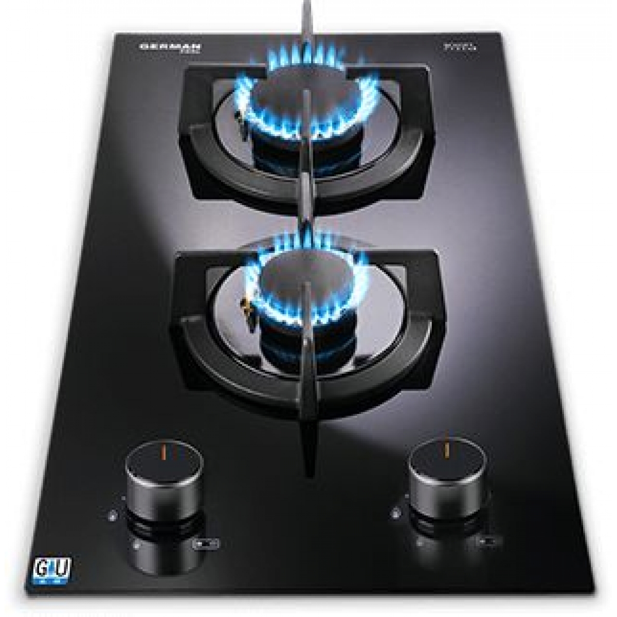 德國寶 German Pool GP13-P2-TG 29CM嵌入式雙頭煤氣爐：纖巧Domino、強勁火力3.8kW、熄火安全