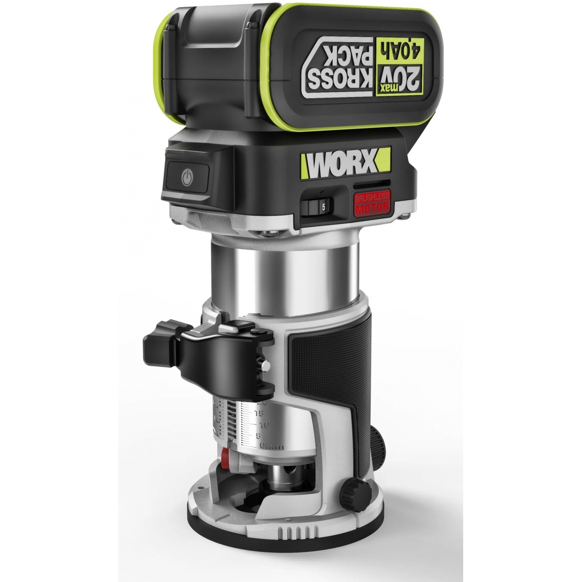 Worx 威克士 WU560.1 無碳鋰電修邊機 (套裝) | 5檔調速 | 雙電池