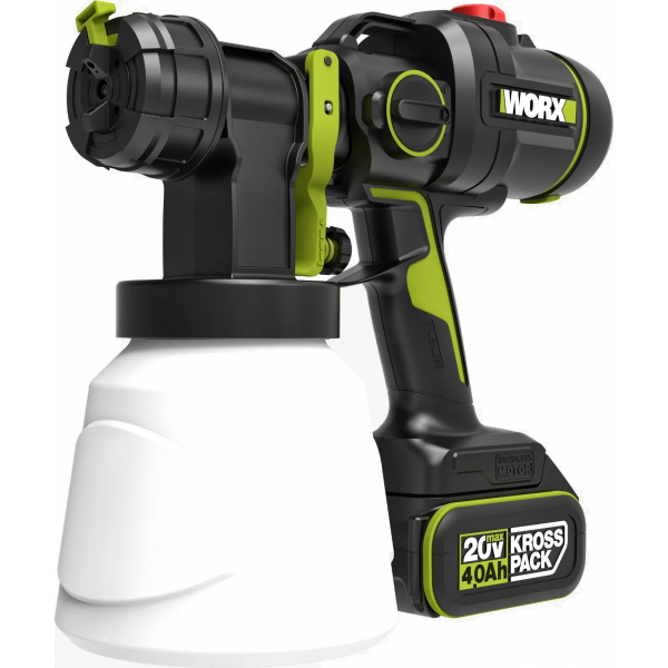 Worx 威克士 WU056 20V 無碳鋰電噴漆槍 (套裝) | 1000ml容量 | 雙電池