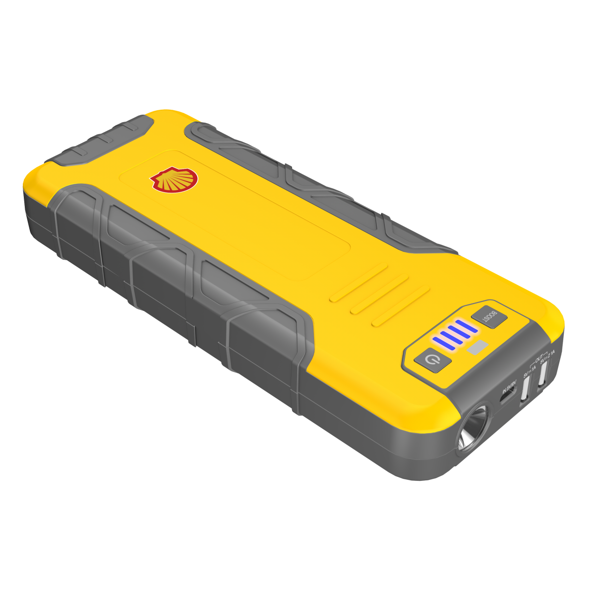 Shell SJP012 大容量過江龍專業汽車起動電源: 16000mAh、1200A峰值、10重安全保護