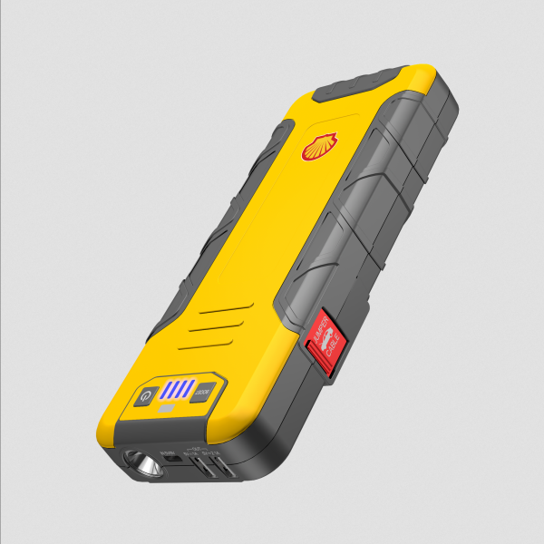 Shell SJP013 特大容量過江龍專業汽車起動電池: 20000mAh、2000A峰值、LED照明