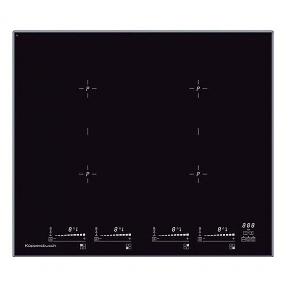 KUPPERSBUSCH KI6560.0SR 60CM 4頭嵌入式電磁爐：GlideControl、靈活橋接、7.4kW