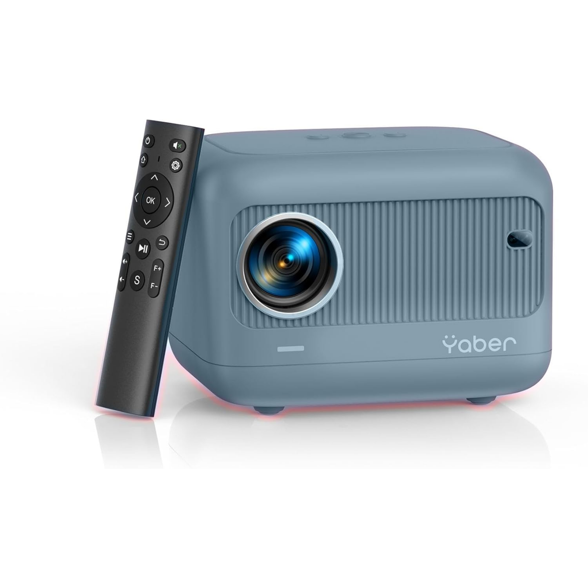 Yaber L1 超迷你投影機 (藍色): 720p原生解析度、Wi-Fi 6、電動對焦