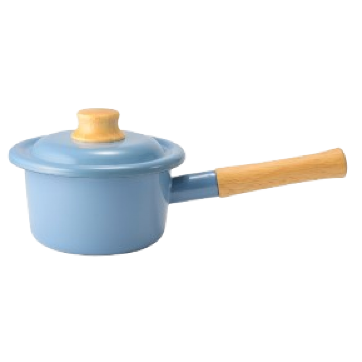 Fujihoro COTTON PLUS 14cm 單柄附蓋琺瑯牛奶鍋 (幻影藍) - 日本職人手工、IH兼容