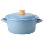 Fujihoro COTTON PLUS 20cm 雙耳附蓋琺瑯砂鍋 (幻影藍)