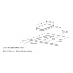 GARWOODS 樂思 GC-7198(鑽黑玻璃)TG 30CM嵌入式單頭煤氣爐：6.0kW強勁火力、Domino設計、易潔陶瓷玻璃