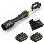 Worx 威克士 WD585 鋰電無碳吹風機 (附4.0Ah電池x2、6A充電器) - 無碳電機、三速+渦輪