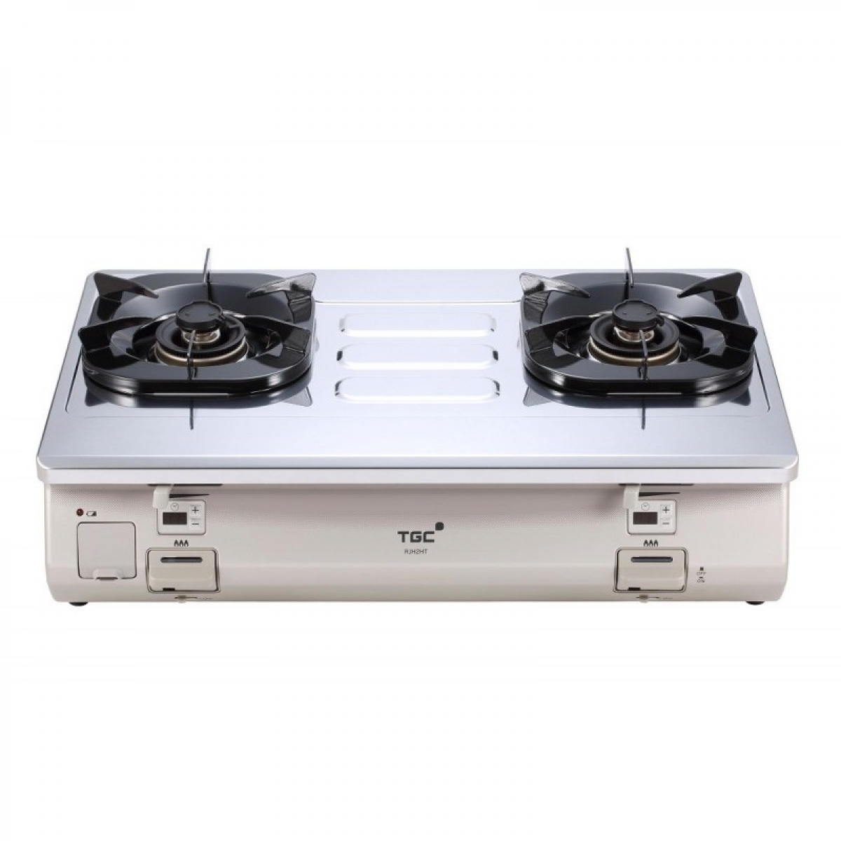 TGC 「依時」火霸王雙爐煮食爐 RJH2HT(SSC) - 不銹鋼面/香檳色爐身
