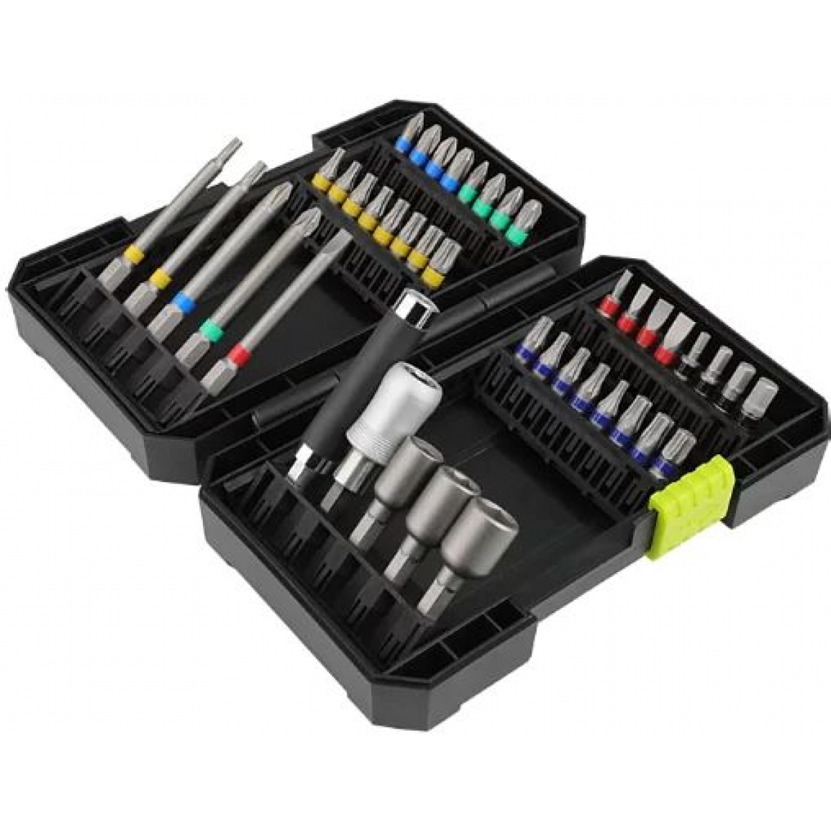 Worx 威克士 WA1149 42件 彩虹批頭套裝 - 多種規格、磁性延長桿、工具箱