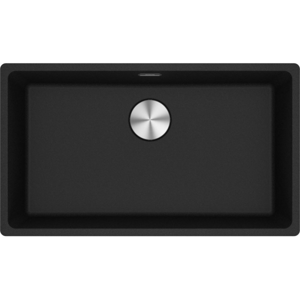 Franke Maris MRG 610-72 花崗岩單昇盆 (瑪瑙黑色) - Sanitized銀離子、嵌入式