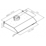Pacific 太平洋 PR-3033-S70 70厘米易拆式抽油煙機：強力雙摩打、四段變速、不銹鋼機身