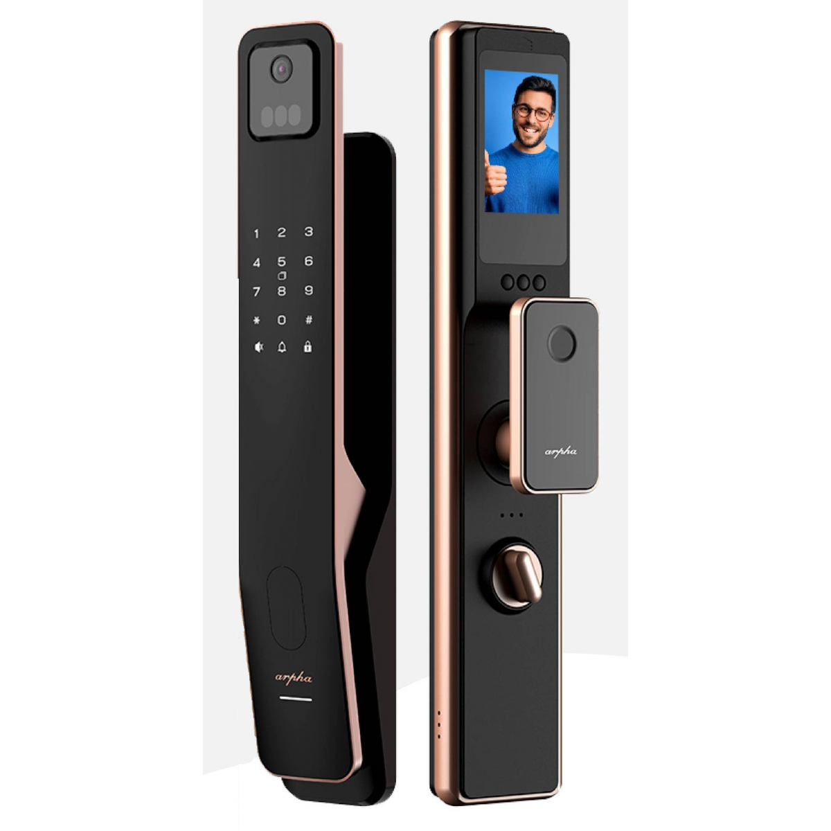 Delta S-A-M6 Arpha系列M6指靜脈人臉辨識電子門鎖