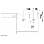Blanco Subline 480/320-U 廚房台下雙星盆 (米雅白色/隱形溢水口)