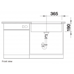 Blanco Subline 700-U 廚房昇盤 (火岩灰色 Volcano Grey)