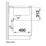 Blanco Subline 700-U 廚房昇盤 (火岩灰色 Volcano Grey)
