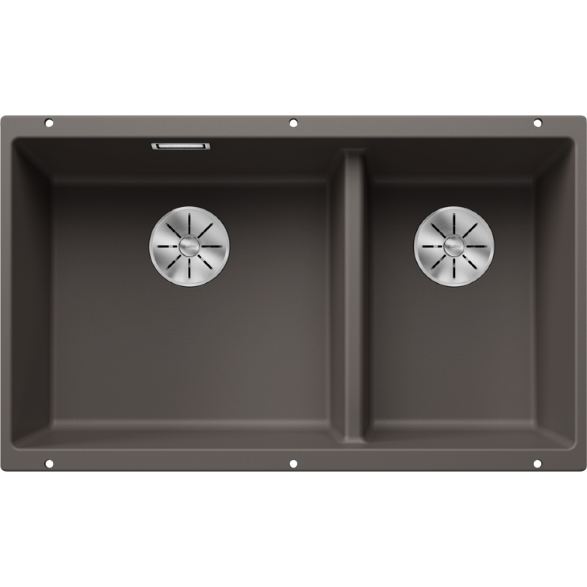 Blanco Subline 430/270-U 花崗岩合成廚房雙昇盤 (火岩灰色 Volcano Grey)