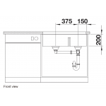 Blanco Subline 430/270-U 廚房台下雙星盆 (巧克力色/一體式安裝/隱形溢水口)