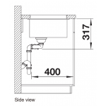 Blanco Subline 430/270-U 廚房台下雙星盆 (巧克力色/一體式安裝/隱形溢水口)