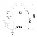Blanco Mida 廚房水龍頭 (火岩灰色 Volcano Grey)