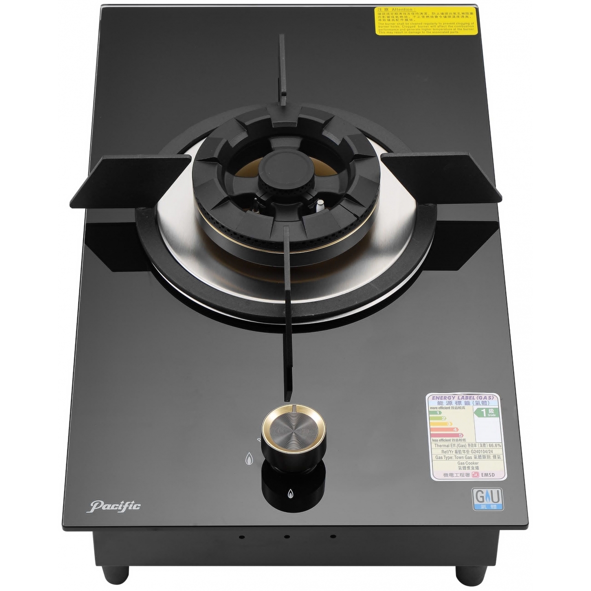 Pacific 太平洋 PGS-120 TG 30厘米嵌入式單頭煮食爐 - 煤氣