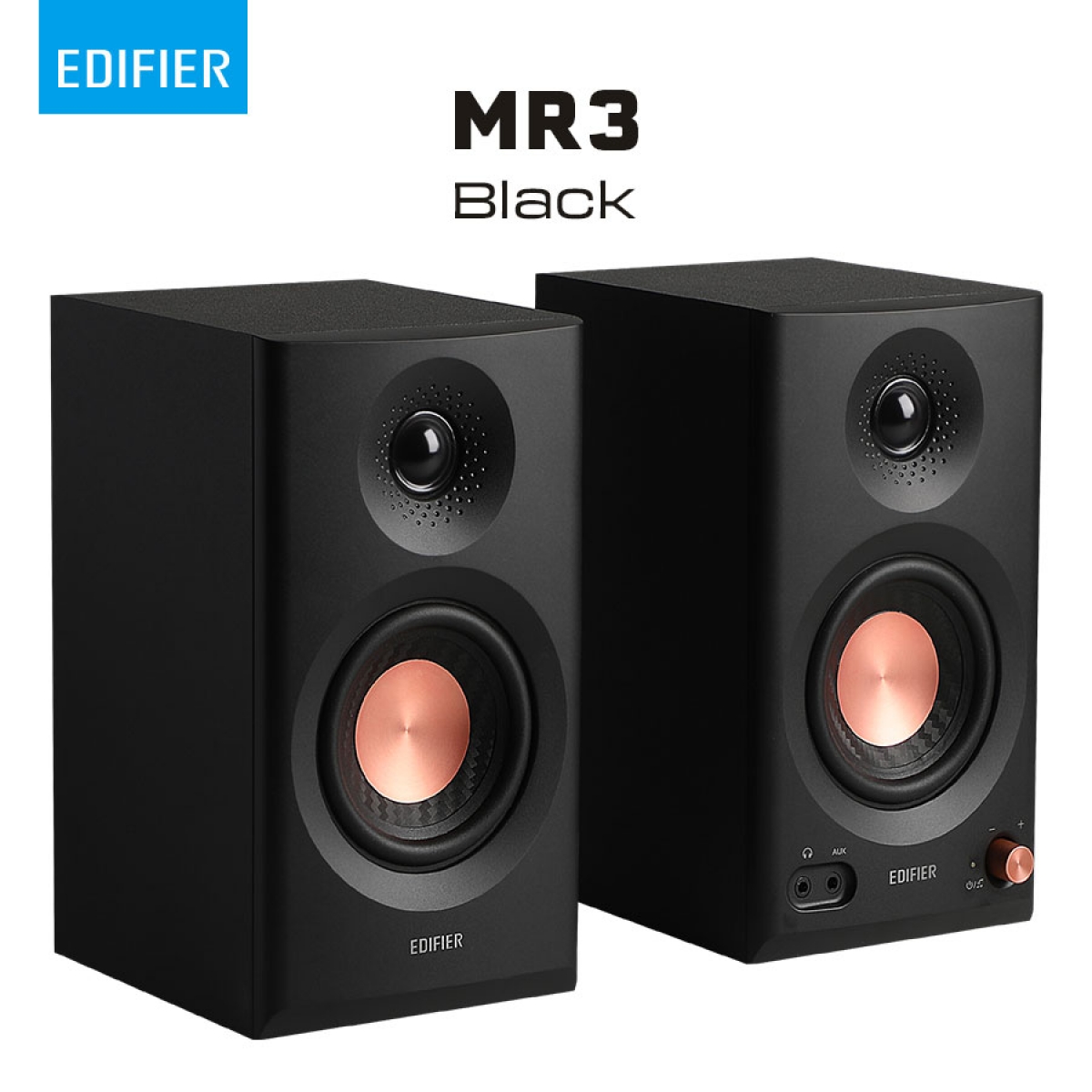 Edifier MR3 2.0 監控揚聲器 (黑色)