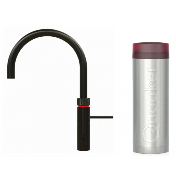 Quooker Fusion Round 一體式水龍頭 + PRO3滾水水箱 (槍灰黑)