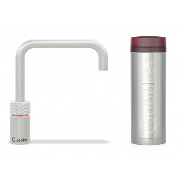 Quooker 3NSRVS Nordic Square 滾水水龍頭連PRO3滾水水箱 (拉絲不鏽鋼)