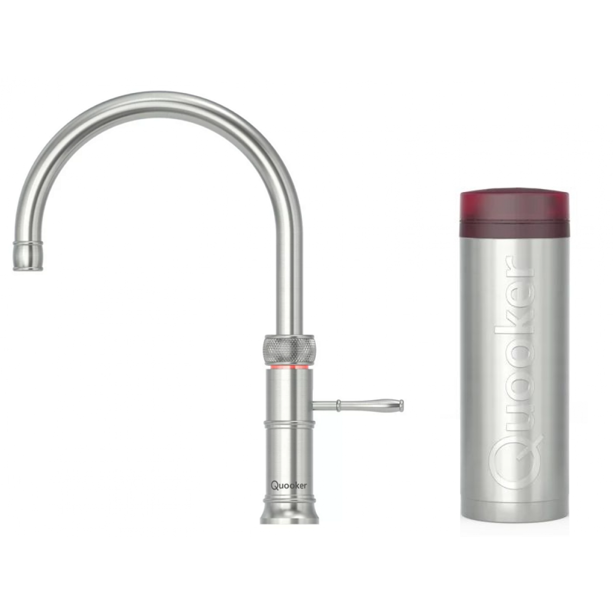 Quooker 3CFRRVS Classic Fusion Round 一體式水龍頭連PRO3滾水水箱 (拉絲不鏽鋼)