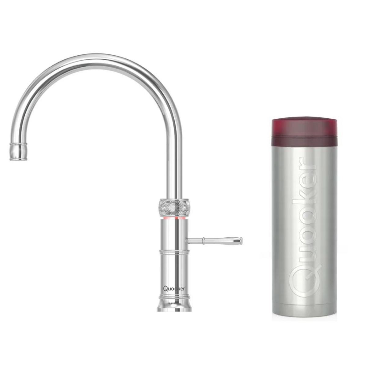 Quooker 3CFRCHR Classic Fusion Round 一體式水龍頭連PRO3滾水水箱 (拋光鍍鉻)
