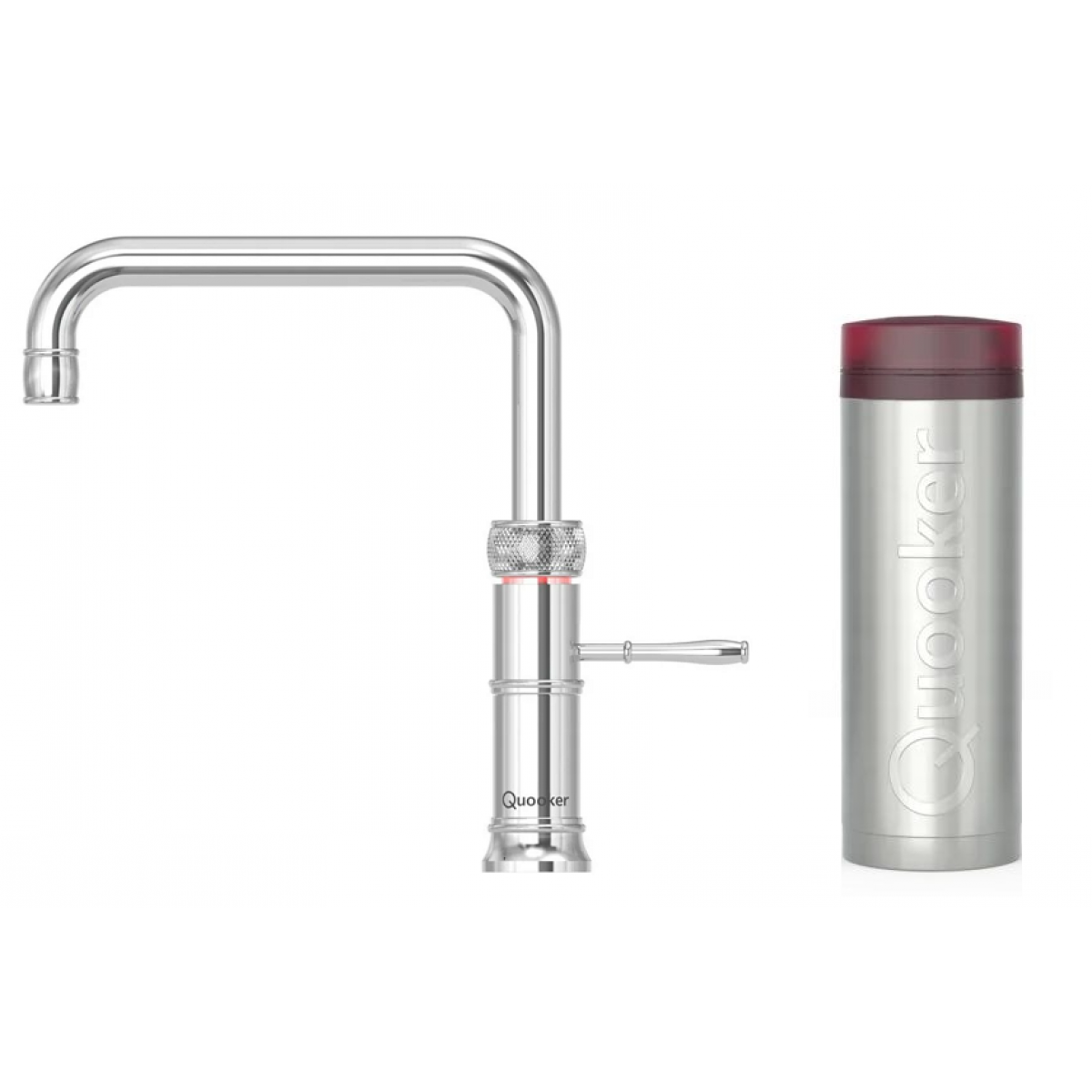 Quooker 3CFSCHR Classic Fusion Square 一體式水龍頭連PRO3滾水水箱 (拋光鍍鉻)