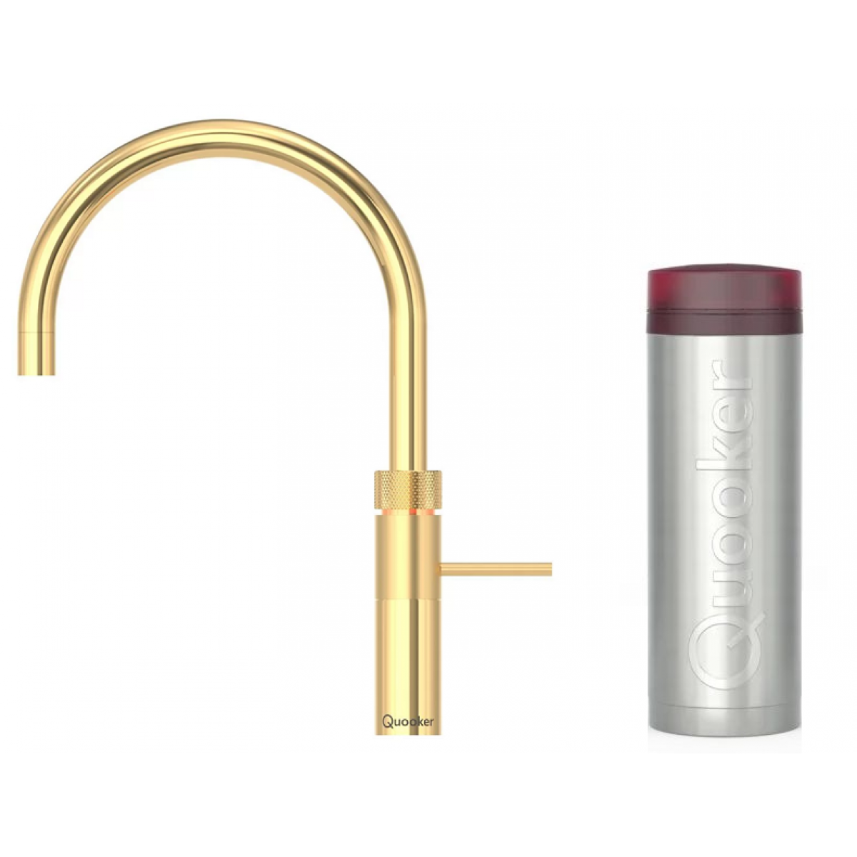 Quooker 3FRGLD Fusion Round 一體式水龍頭連PRO3滾水水箱 (閃亮鍍金)