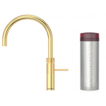 Quooker 3FRGLD Fusion Round 一體式水龍頭 + PRO3 滾水水箱 (閃亮鍍金)