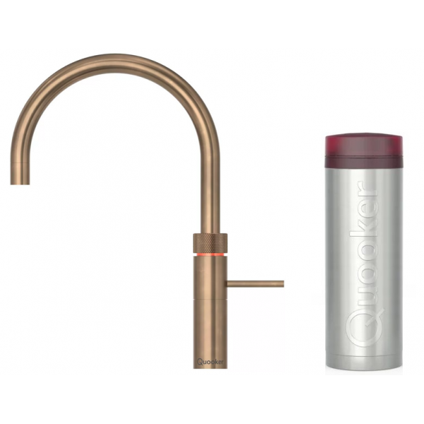 Quooker 3FRPTN Fusion Round 一體式水龍頭連PRO3滾水水箱 (復古黃銅)