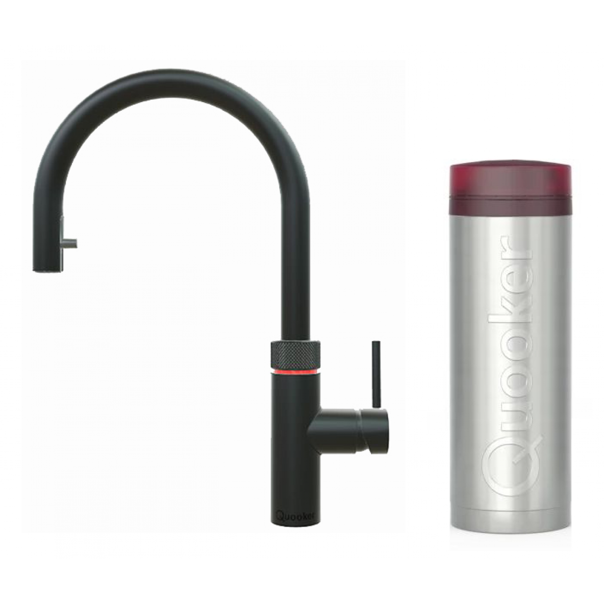 Quooker 3XBLK Flex 一體式水龍頭連PRO3滾水水箱 (霧面黑色)