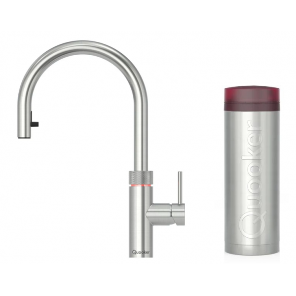 Quooker 3XRVS Flex 一體式水龍頭連PRO3滾水水箱 (拉絲不鏽鋼)