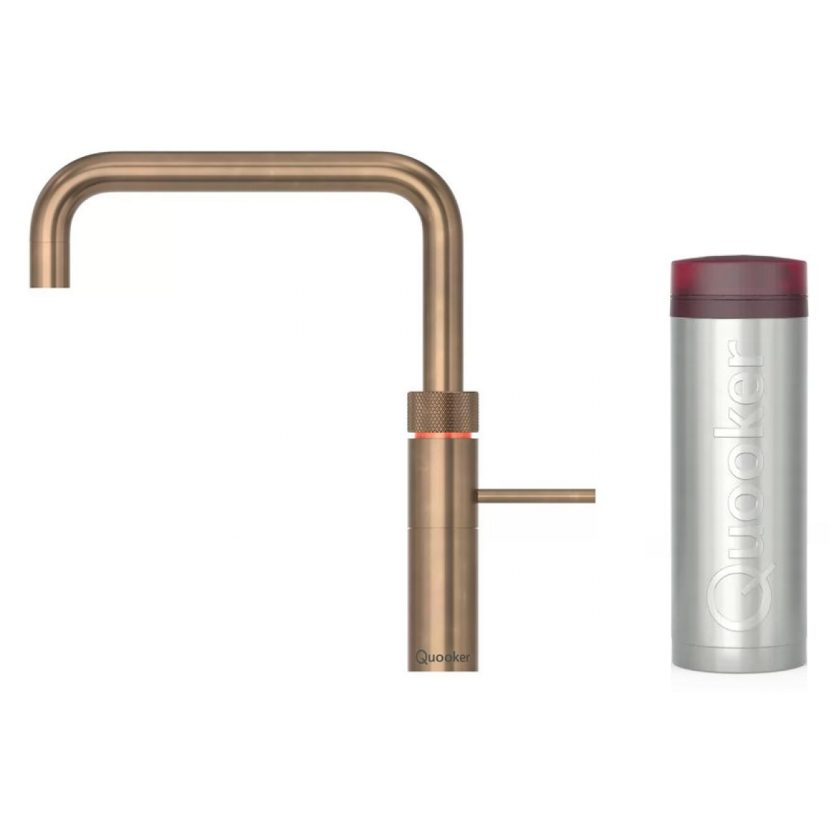 Quooker 3FSPTN Fusion Square 一體式水龍頭連PRO3滾水水箱 (復古黃銅)