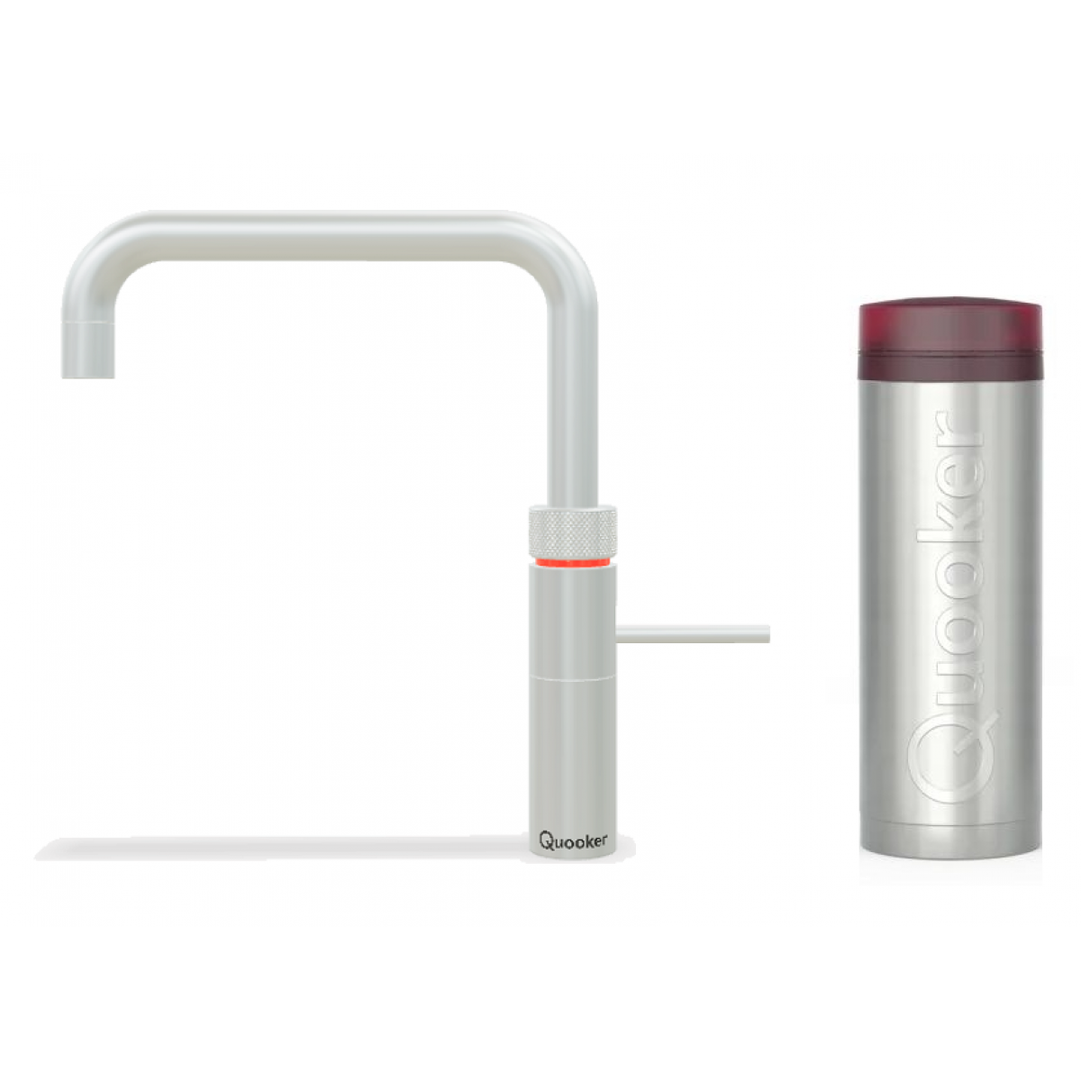 Quooker 3FSRVS Fusion Square 一體式水龍頭連PRO3滾水水箱 (拉絲不鏽鋼)