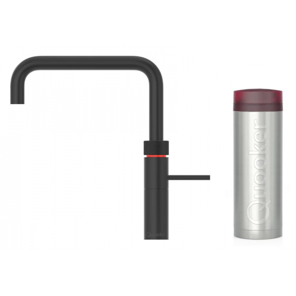 Quooker Fusion Square 一體式水龍頭 + PRO3 滾水水箱 (霧面黑色) - 100℃沸水，冷熱過濾水