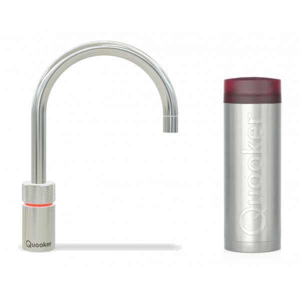 Quooker 3NRCHR Nordic Round 一體式飲水龍頭 (拋光鍍鉻) + PRO3 滾水水箱