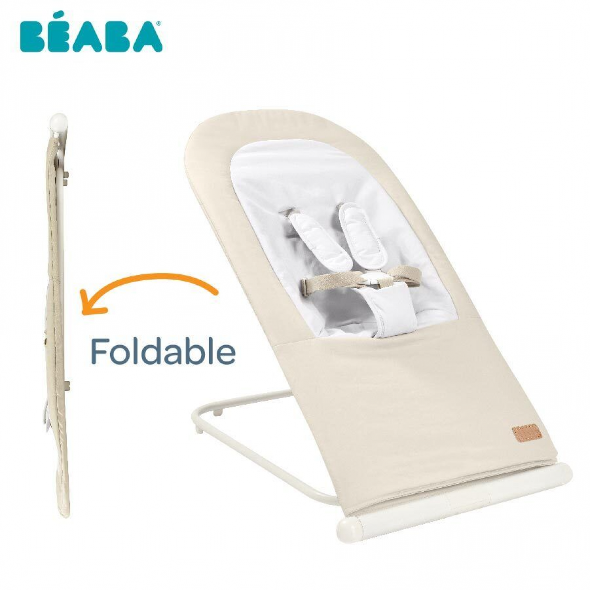 Beaba EAZY RELAX 可折疊彈彈椅 (灰色/三段斜度/附手提包)