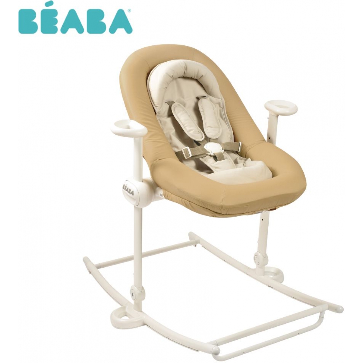 Beaba Up & Down PLUS 可折疊調節搖搖椅 (干邑/四段高度/五點安全帶)