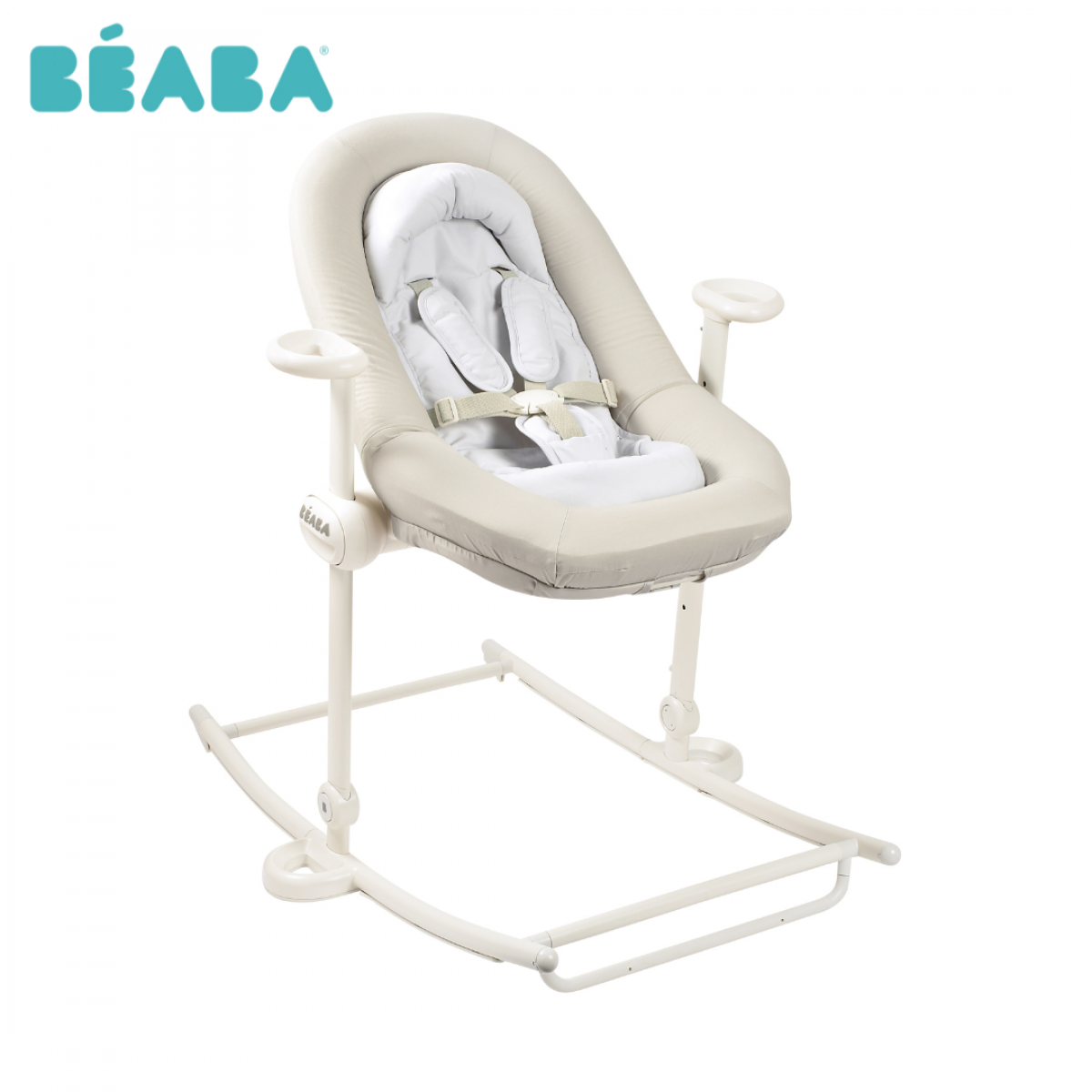 Beaba Up & Down PLUS 可折疊調節搖搖椅 (海鹽/四段高度/五點安全帶)