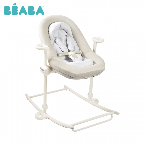 Beaba Up & Down PLUS 可折疊調節搖搖椅 (海鹽/四段高度/五點安全帶)