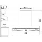 Robam 老板 A852 90cm掛牆式抽油煙機 (1260m³/h風量/智能手勢控制)