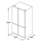 BOSCH KMC85LBEA博世550公升十字門雪櫃｜黑鑽玻璃一級能效