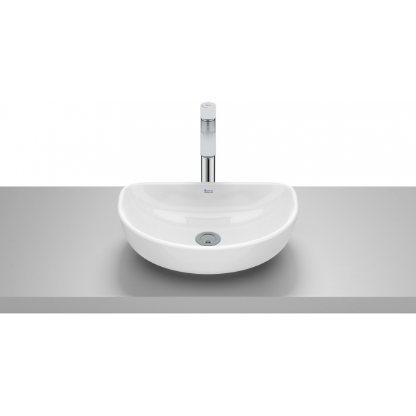 Roca Optica A327C10000 檯上洗手盆（白色）：橢圓形、7L容量、年輕都會風格