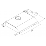 Pacific 太平洋 PH8400-S70 70厘米易拆式抽油煙機：強勁四極摩打、磨砂不銹鋼、左右獨立開關